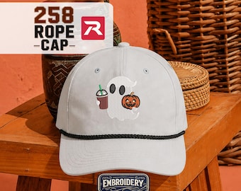 Ghost with Pumpkin Hat, Halloween Rope Cap, Richardson 258