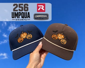 Fall Pumpkins Rope Hat, Richardson 256 Halloween Hat, Spooky Season Gift