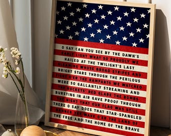 4th Of July Wall Decor, Patriotic Decor, Independence Day Sign, Patriotic USA Wall Art, 4th Of July Quotes, American Flag, Living Room Decor