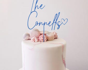 Personalized Cake Topper, Birthday Cake Topper, Wedding Cake Topper, Acrylic Cake Topper,  Wood Cake Topper, Cake Decoration, Custom Gift