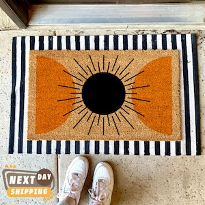 Mid Century Modern Doormat, Welcome Mat, Mid Century Modern, Modern Mat, Cool Gifts, Housewarming Gift, Minimalist Doormat, Doormat Outdoor