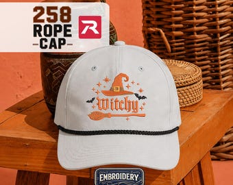 Witchy Halloween Hat, Richardson 258 Cap, Autumn Gift