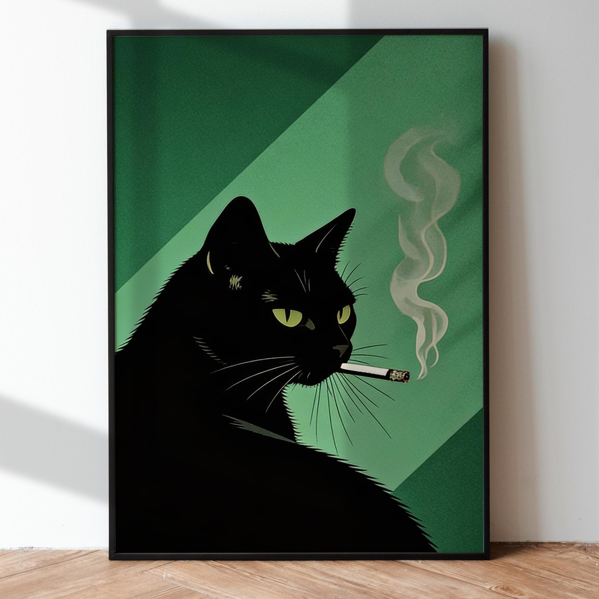 Black Cat Cigarettes Poster