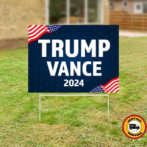 Trurmp Vance 2024 Yard Sign, Election Sign, Yard Decor, Election Yard Sign, Trump For President, Republican Gift, Yard Decor, Yard Signs