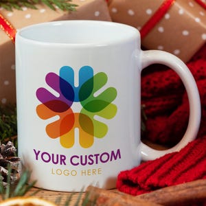 Customized Logo Mug, Personalize Mug, Business Logo Mug, Company Logo Mug, Logo Coffee Mug, Office Gift, Customizable Mug, New Business Gift