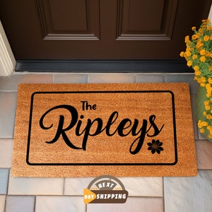 Custom Doormat, Customized Doormat, Personalized Doormat, Custom Mat, Monogram Mat, Housewarming Gift, Realtor Gift, Family Name Doormat