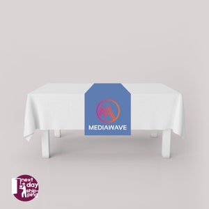 Custom Table Runner, Custom Table Runner with Business Logo & Name, Table Runner, Table Runner For Your Events, Customizable Table Runner