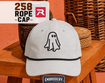 Halloween Ghost Rope Cap, Richardson 258 Hats, Fall Gift