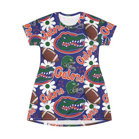 Florida Gators T-Shirt Dress, Trendy Game Day Dress, Florida Gators Dress, Football Fashion, Summer Casual Wear