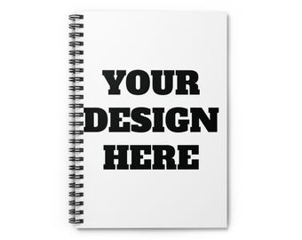 Cuaderno espiral personalizable: diario personalizado, cuaderno de bocetos (15 x 20 cm)
