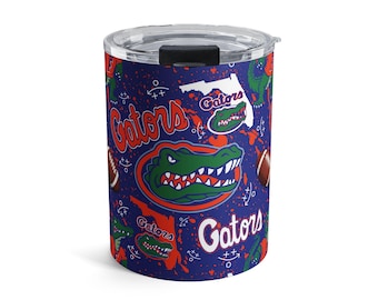 Gators Themed Tumbler | College Spirit Cup, Game Day Accessory, Sports Fan Gift, Florida Gators Merchandise, Personalized Drinkware