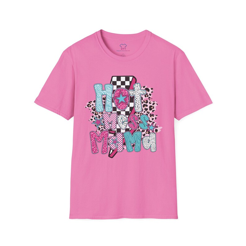 Hot Mess Mama T-Shirt, Cute Mama Shirt, Mothers Day Gift, Family Reunion Wear, Everyday Casual Tee image 6