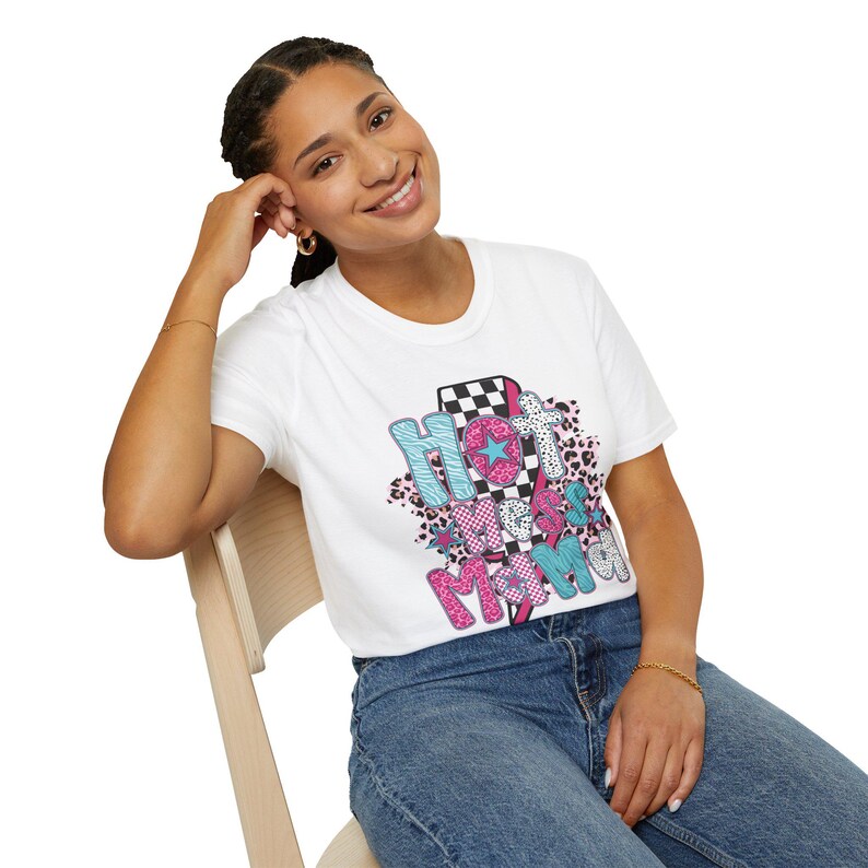 Hot Mess Mama T-Shirt, Cute Mama Shirt, Mothers Day Gift, Family Reunion Wear, Everyday Casual Tee image 8