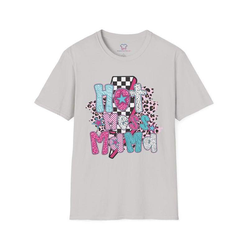 Hot Mess Mama T-Shirt, Cute Mama Shirt, Mothers Day Gift, Family Reunion Wear, Everyday Casual Tee image 2