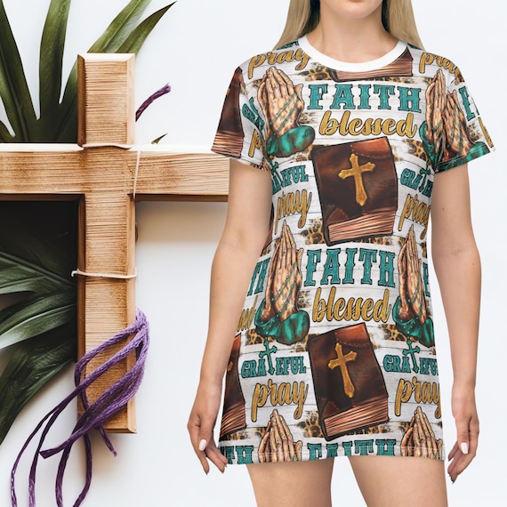 faith t shirt dress Women of Faith T-shirt dress Strivingforexcellence