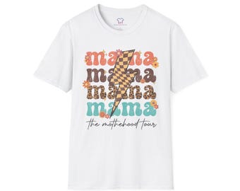 Motherhood Tour Graphic T-Shirt: Trendy Mom Life Tee
