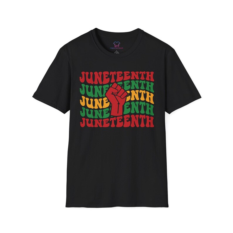 Juneteenth Celebration T-Shirt, Unisex Softstyle Tee, Afrocentric Gift, Summer Fashion, Equality Advocacy Shirt image 2