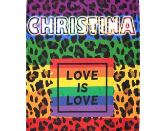 Pride Love Is Love Throw Blanket