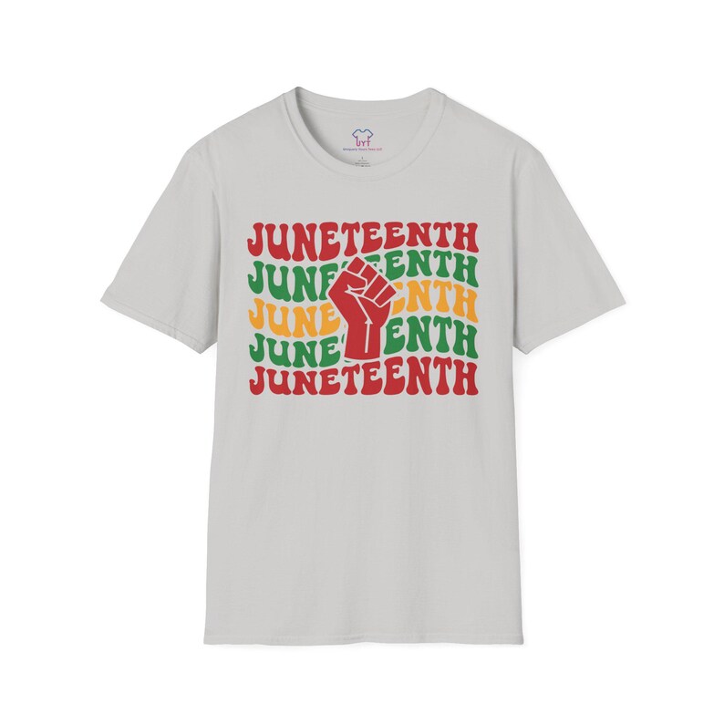 Juneteenth Celebration T-Shirt, Unisex Softstyle Tee, Afrocentric Gift, Summer Fashion, Equality Advocacy Shirt image 3