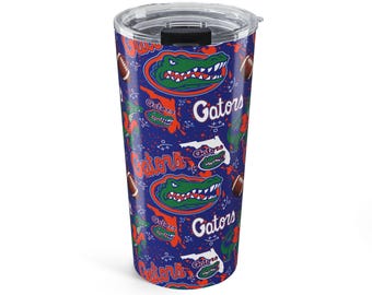 Vaso Gators Spirit de 20 oz: perfecto para el día del juego, para eventos deportivos o para regalar. Artículos para beber para fanáticos de los Florida Gators.
