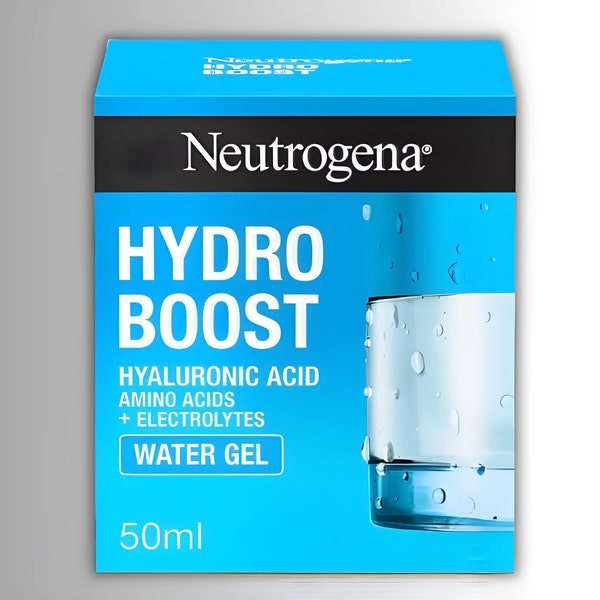 Neutrogena Hydro Boost Moisturizer: Hyaluronic Acid. Oil-free, dye-free, non-comedogenic water gel.