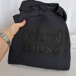Custom Embroidered Occupation Crewneck, Embroidered Profession Sweatshirt, Career Shirt Gift for Her, Job Title Graduation Gift for Nurse