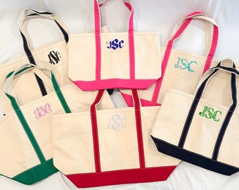 Custom Monogram Embroidered Tote Bag, Personalized Mothers Day Gift for Mom, Grandma Tote Bag with Name, Embroidered Bag Gift for Grandma