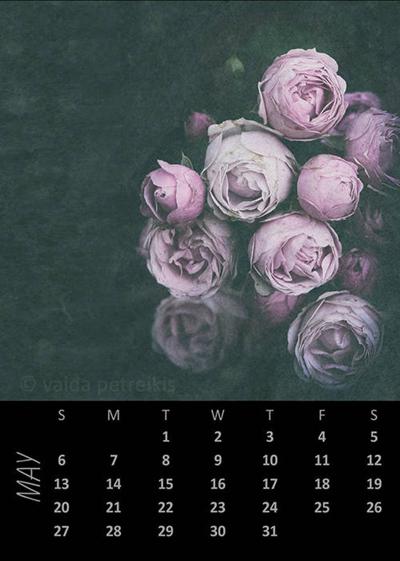 Desk Calendar 2023 With Nature and Flowers Photos 5x7 Etsy