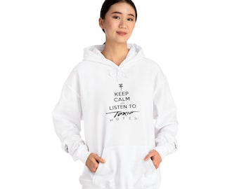 Moletom com capuz "Keep Calm Listen To Tokio Hotel" | Moletom com o logotipo do Tokio Hotel