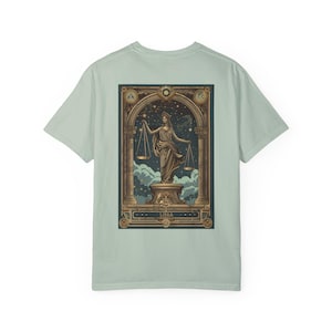 Waage Astrologie Unisex T-Shirt, Tarot Karten Design, Sternzeichen T-Shirt für Männer und Frauen, Horoskop Shirt, Astrologie Geschenk