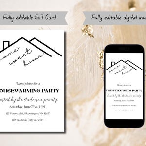 Housewarming party invite template