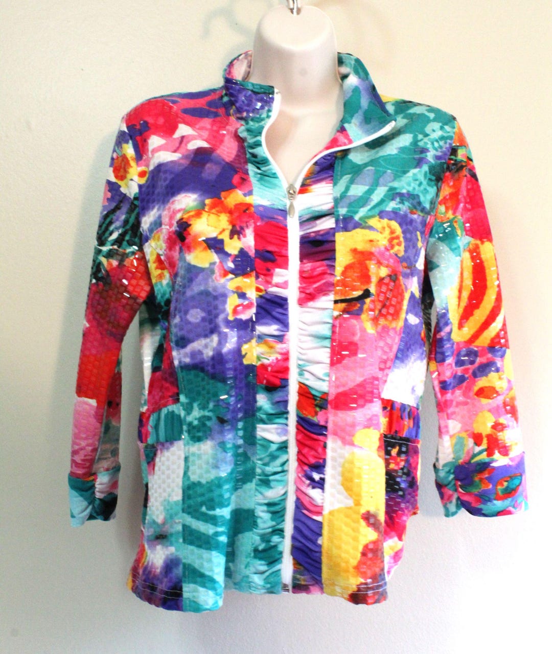 ジャケット・アウター MELTON INKJET ROSE PHOTO BIGCHESTER COAT MELTON INKJET ROSE PHOTO BIGCHESTER COAT