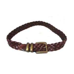 Uruguay brown  100% braided leather belt Leather Belt 40-100 Brown .Made in Uruguay | eBay main image 3