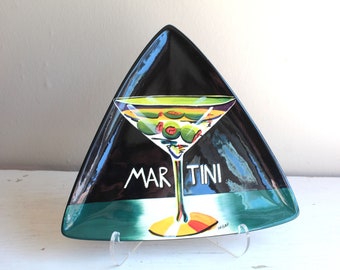 Cocktail Barware : Vintage Y2K Martini Novelty Snack Plate