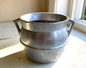 Vintage Pewter Cauldron Metal Pot, Incense Burner Kettle by Wilton