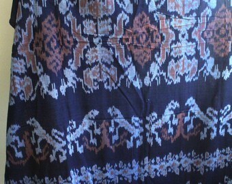 Woven Ikat Sarong: Indonesian Cotton Flores Sumba Fabric (46 X 96)