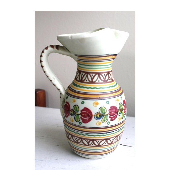 スペイン陶器アンティーク壺水差しARZOBISPO