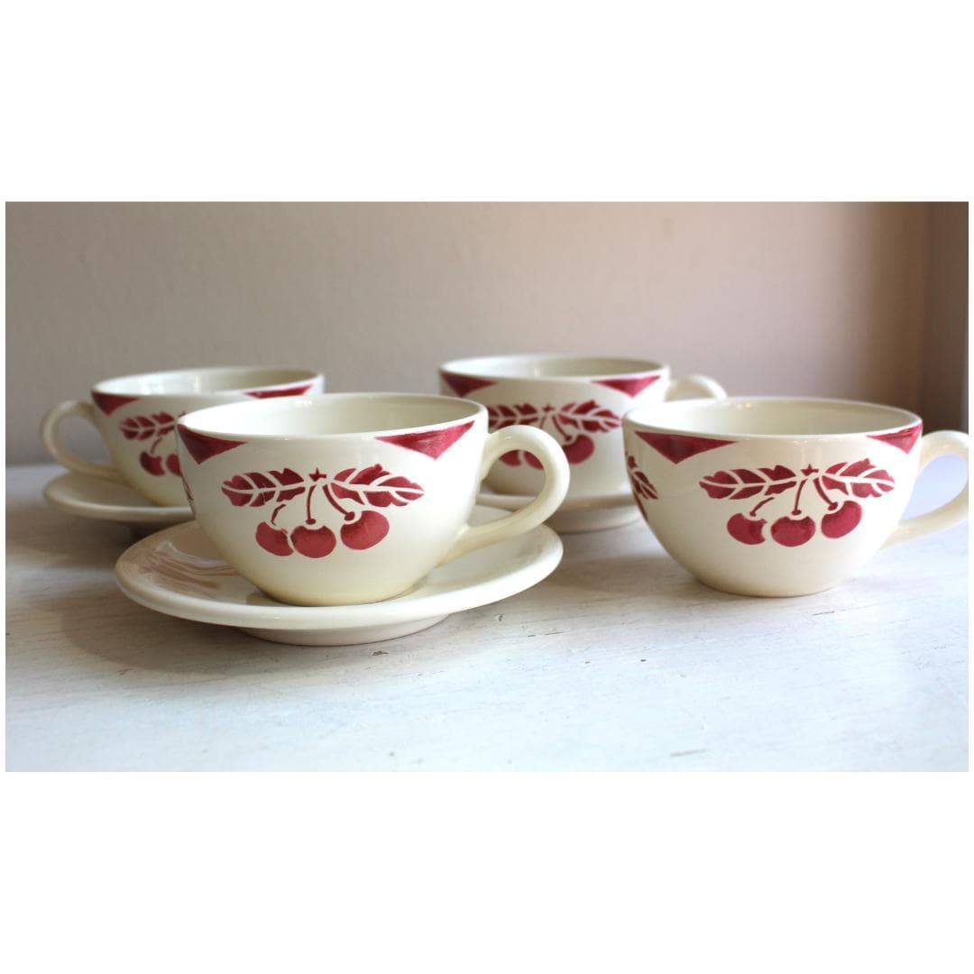 Vintage Le Comptoir De Famille Tea Cup and Saucer Set: French