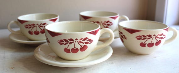 Set of 3 Vintage Le Comptoir De Famille Demitasse Set: French