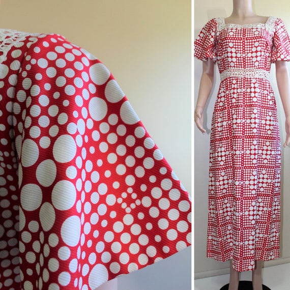M Puritan Forever Young Vintage 1970s Polka Dot M… - image 1