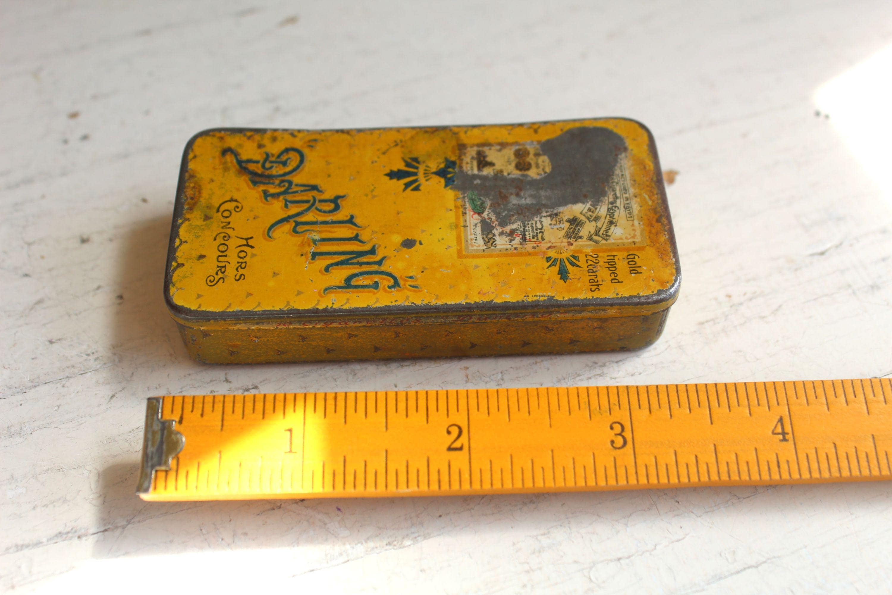 1900年代のアンティークブリキ缶：非売品エジプト製タバコ - Etsy 日本