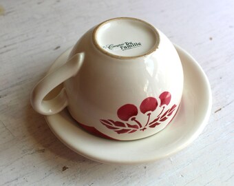 Set of 3 Vintage Le Comptoir De Famille Demitasse Set: French