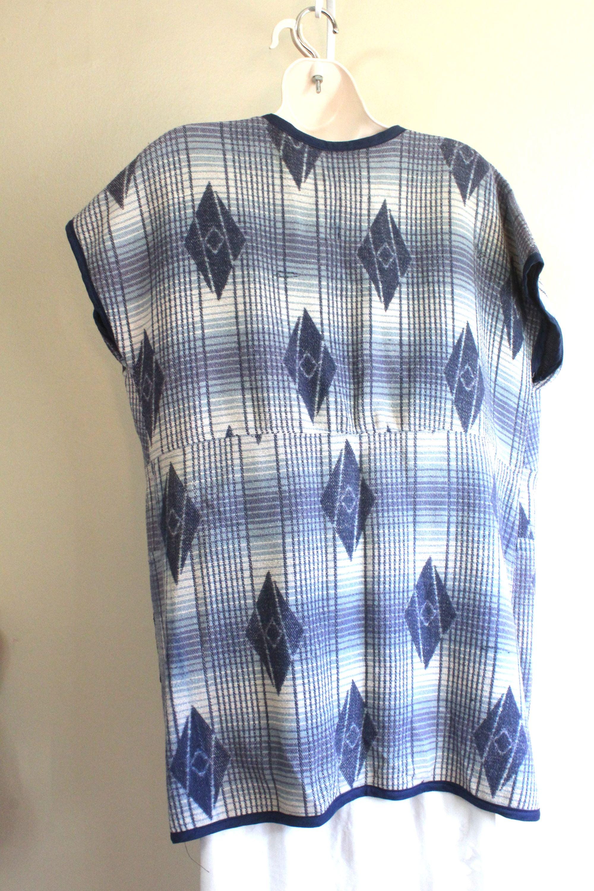 Upcycled Old Robe Handmade Upcycled 1920s Cotton Robe Vest - Art Deco Plaid, Size L - Etsy