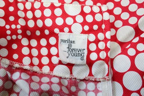M Puritan Forever Young Vintage 1970s Polka Dot M… - image 3