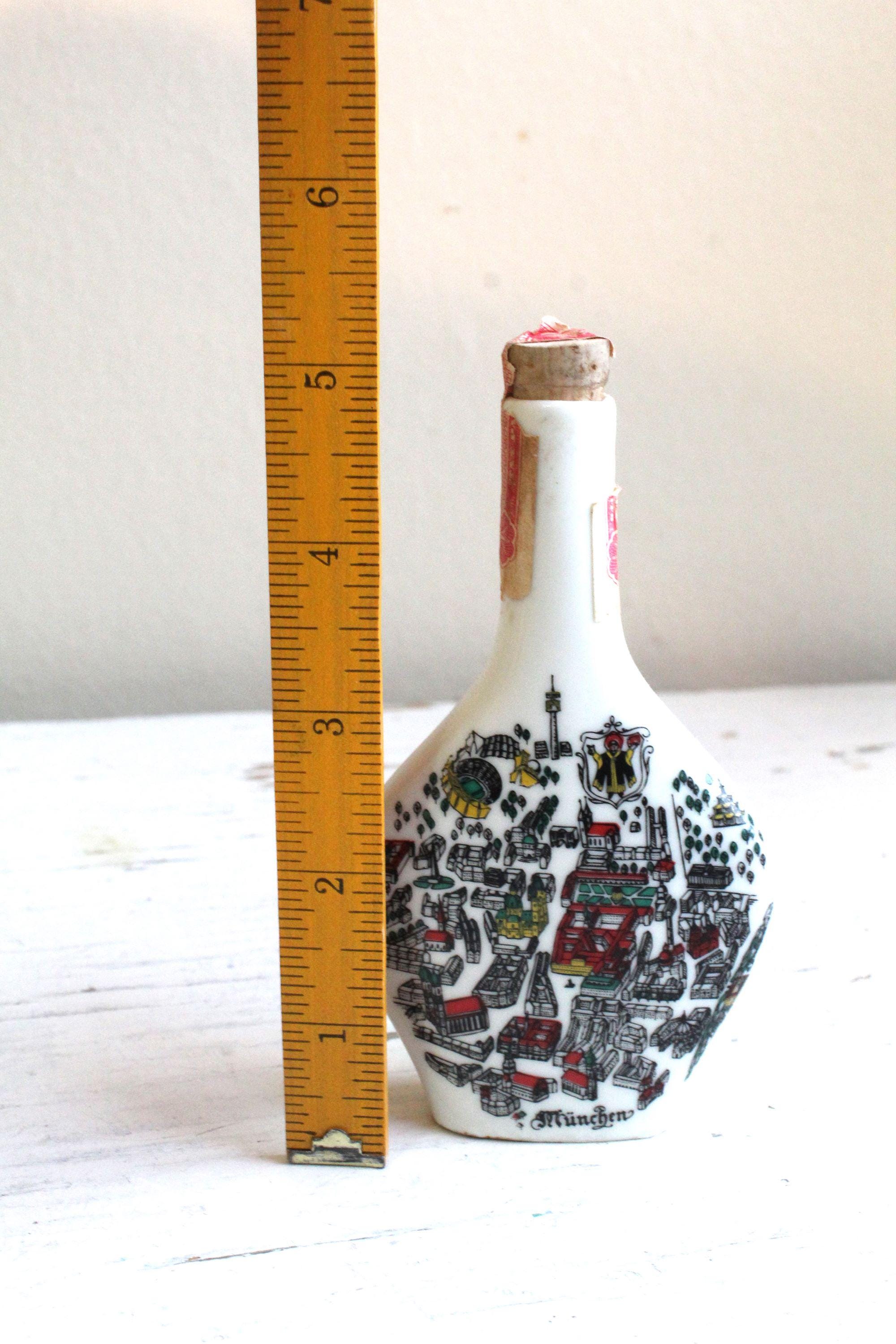 Vintage Escorial Green Ceramic Bottle Munich Munchen Bavarian Herb
