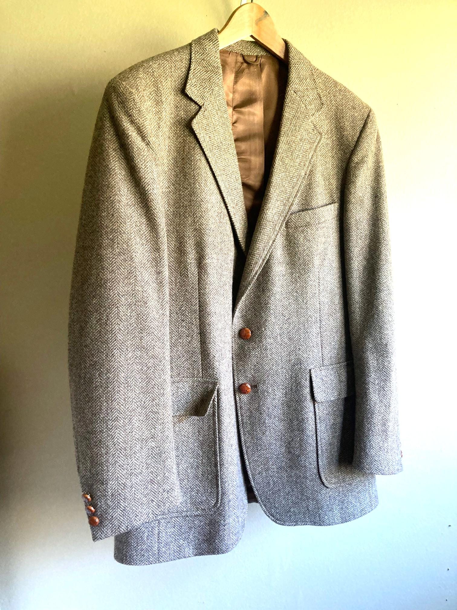 Tweed Jacket 44r Vintage - Etsy