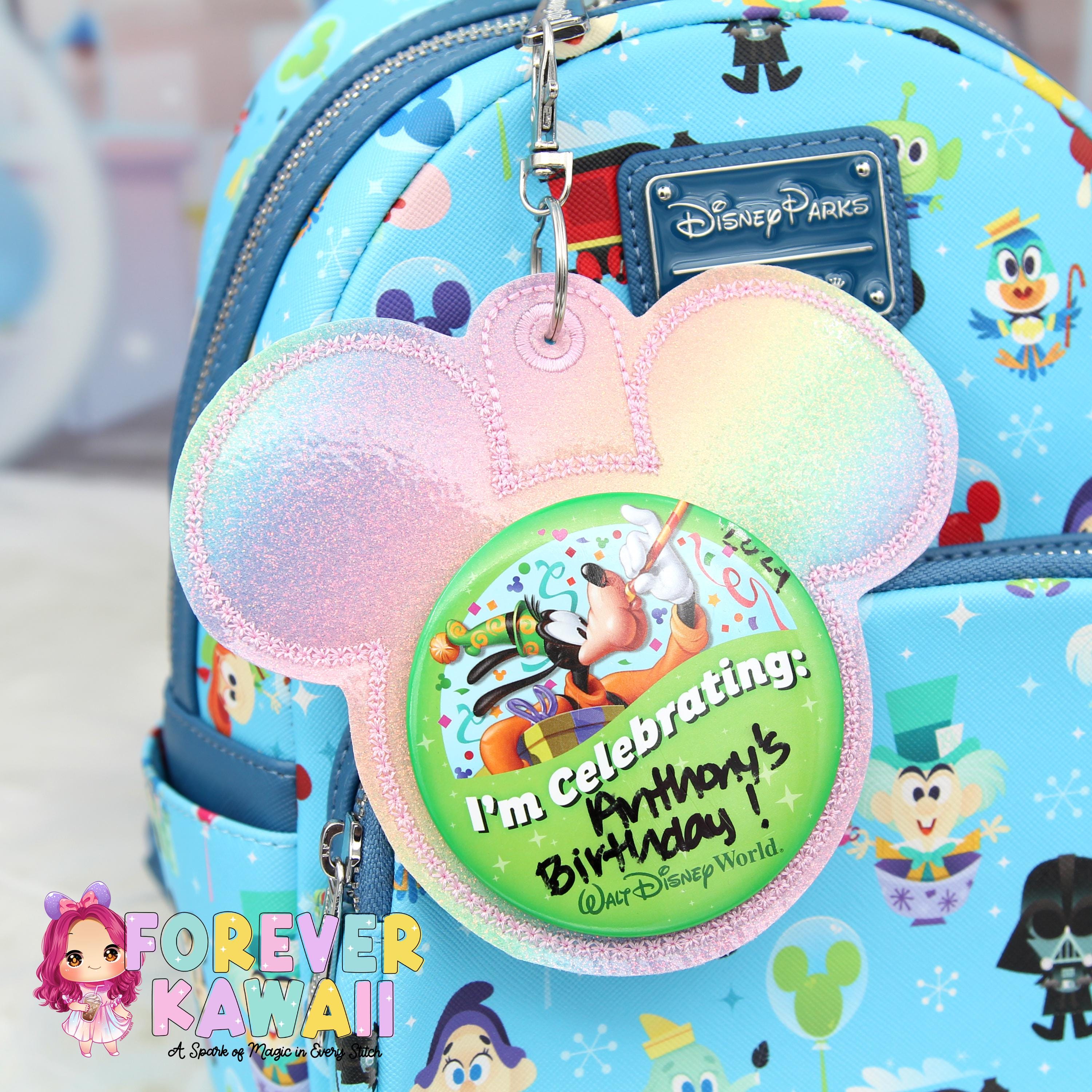 WDW 25周年記念 ミッキー 缶バッジ・ワッペン 2個セット Wdw buttons