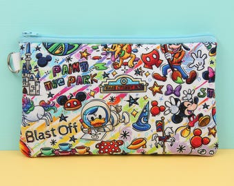 Estuche para agenda del Festival de las Artes, bolsa de papelería, estuche con cremallera para Hobonichi Weeks, almacenamiento de cinta washi, totalmente forrado y acolchado, lindo regalo