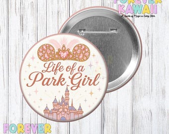 Przypinka „Życie dziewczyny z parku” – projekt inspirowany T. Swift – edycja Disneyland – przypinka „Różowy zamek” z okazji Dnia Parku – przypinka Disney Celebration