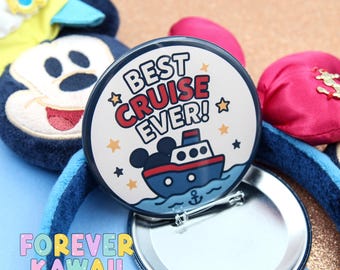 Best Cruise Ever - Celebration Pinback Button - Park Day Button - Fish Extender Button - Disney Button